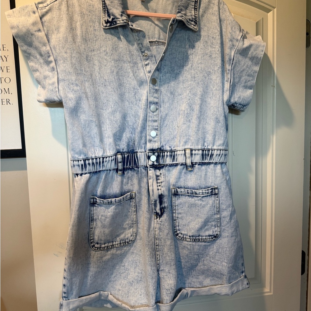 Annie Light Blue Denim Top
